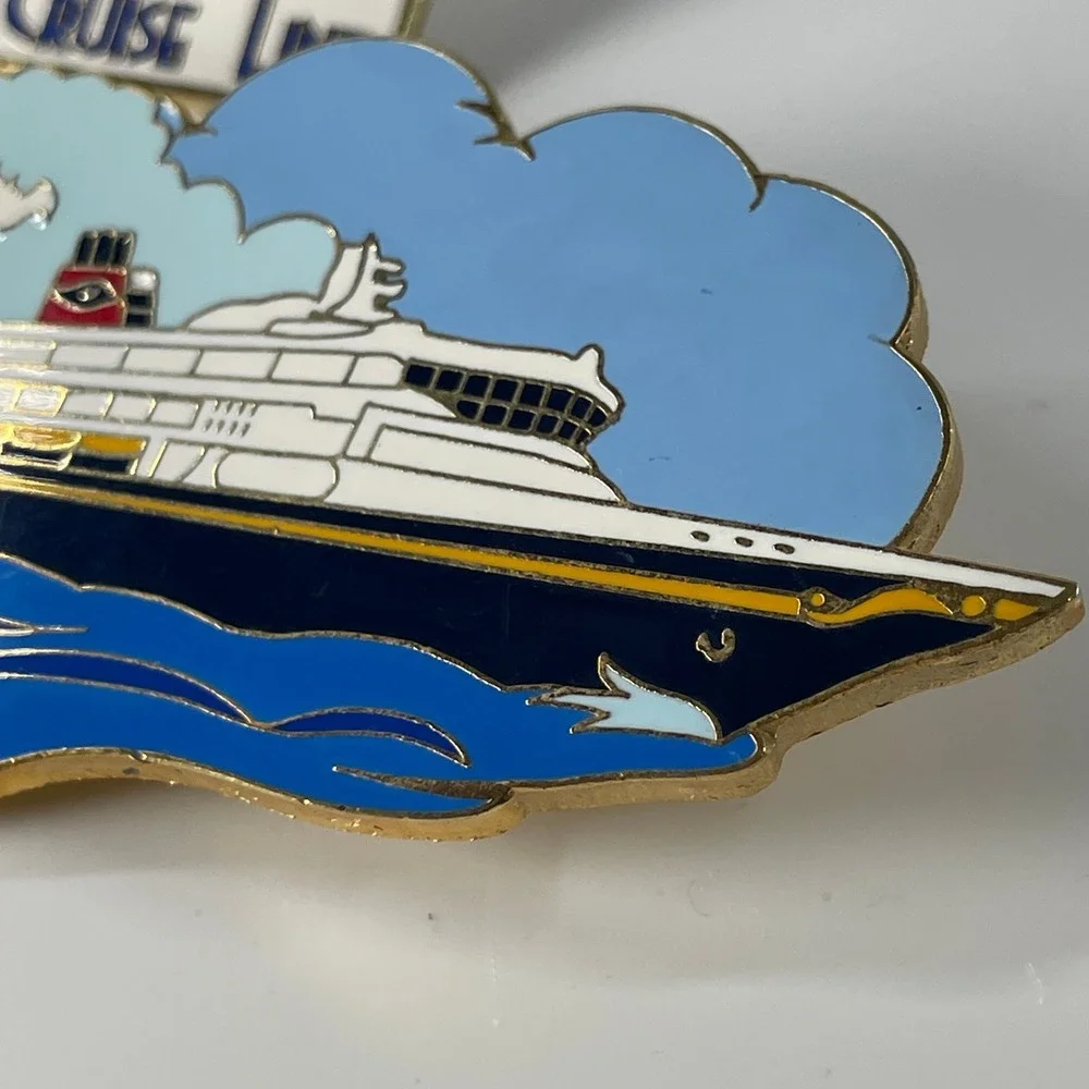 Disney Cruise Line Vintage Pin Set Mickey Mouse 2000 Ship Broken Post Fair